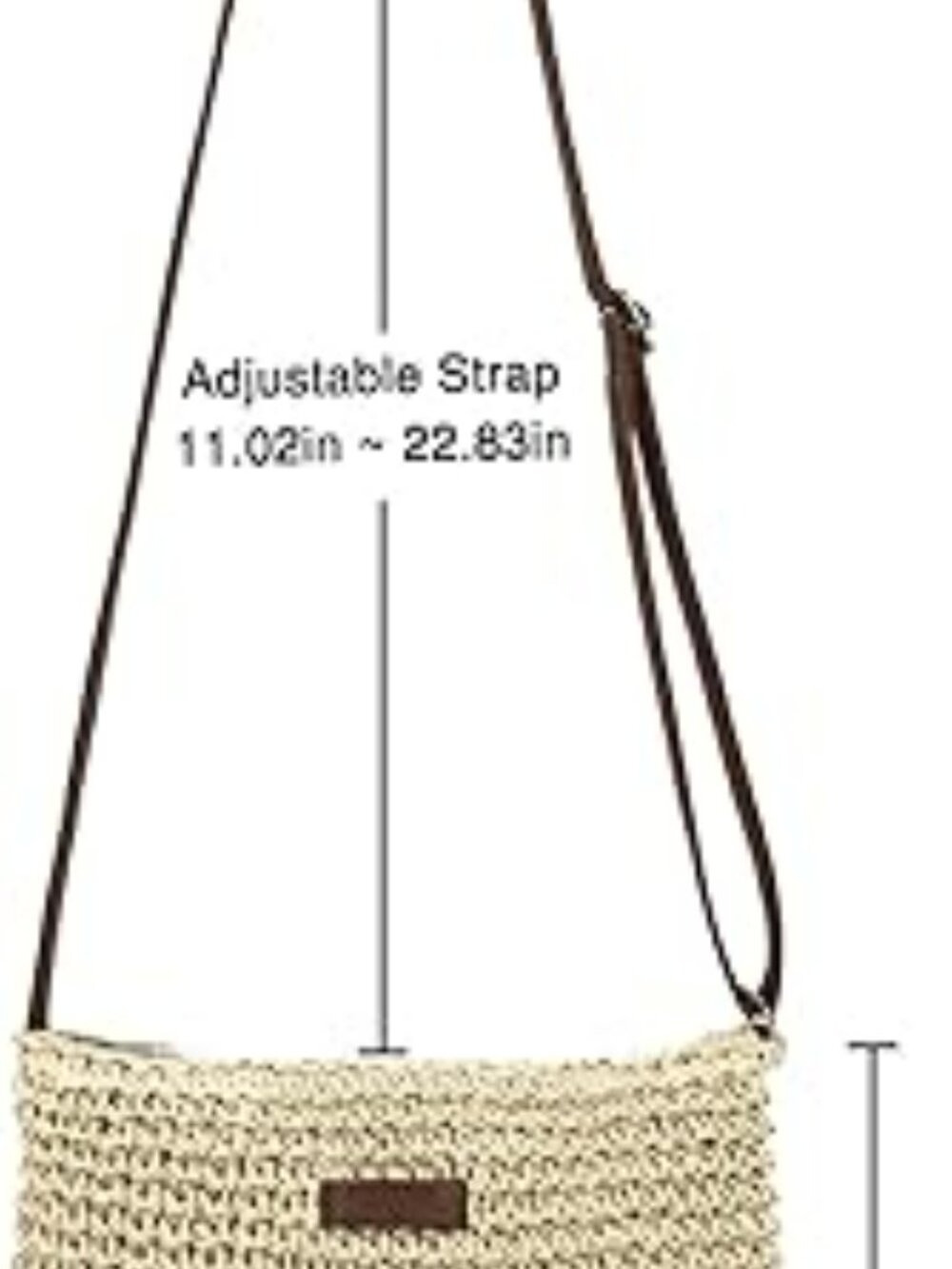 Shoulder Handwoven Straw Bag Ocean Vacation Boho Beach Purse Wicker - New‎ - Picture 4 of 6